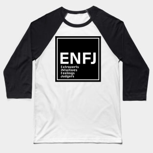 MBTI, ENFJ , 16 Personalities , black Baseball T-Shirt